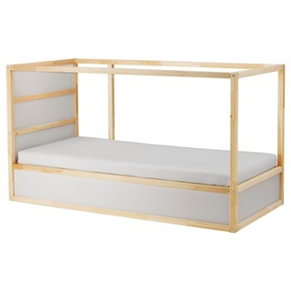 IKEA　ロフトベッドKURA　新生活にどうぞ！（マットレス、天...