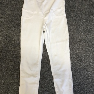 【値下げしました】マタニティパンツ（M）白