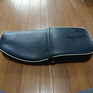 ☆値下げ☆SR400 社外シート 白パイピング         ...