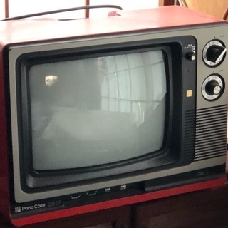 お話中 31日まで。レトロのテレビの画像
