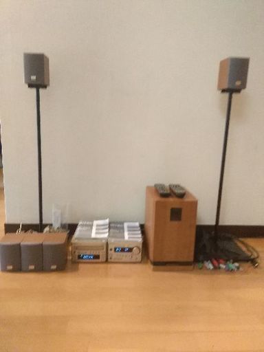 ONKYO INTEC ホームシアターBASE-V10 \u0026　DV-S155 \u0026 スピーカースタンド
