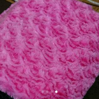 ボア生地 3点セット ピンク ブラック ホワイトの画像