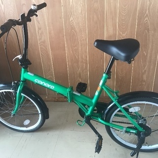 折りたたみ自転車20インチ_グリーン