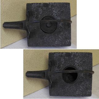 鉄製 銚子 鉄銚子 木蓋 鉄瓶 急須 茶道具 a621の画像