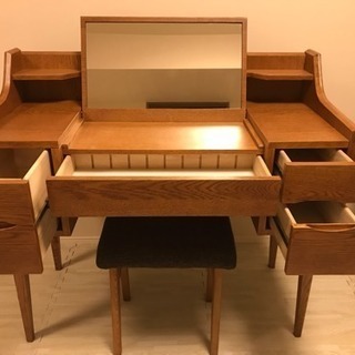 ☆unico☆ ドレッサー&スツール SIGNE（シグネ）