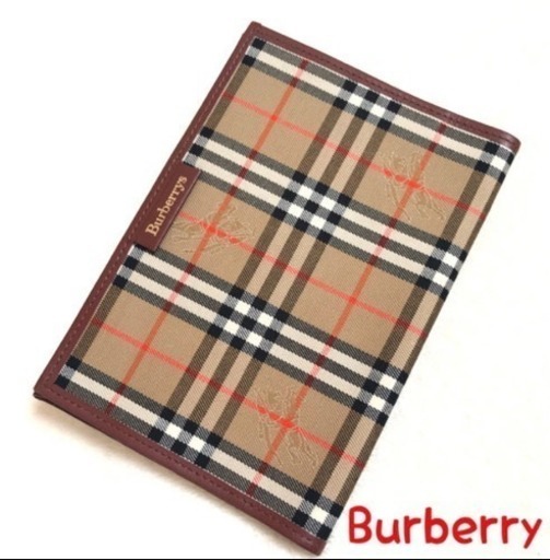 BURBERRY バーバリー ブックカバー チェック 正規品 美品