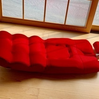 美品 ミズノmizuno じつは!腹筋くん 赤 レッド 座椅子型腹筋台 エクササイズ 座椅子 健康グッズ ダイエット フィットネス ピンクの画像