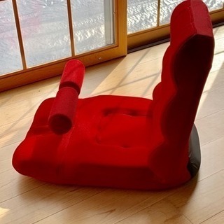 美品 ミズノmizuno じつは!腹筋くん 赤 レッド 座椅子型腹筋台 エクササイズ 座椅子 健康グッズ ダイエット フィットネス ピンクの画像