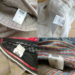 【さらに値引きしました!!】メンズ　EDWIN32インチ　ジーンズ・デニム・パンツの4本まとめてドーン♪　私はもう穿けません(笑)の画像