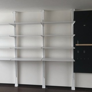 ディアウォール 壁面収納セット 黒板有孔ボード収納 チャンネルサポート