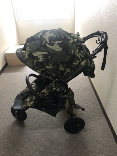 ベビーカー  エアバギー ココ 迷彩柄 美品！ ブレーキ付き