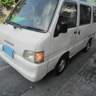 スバルサンバー　H.13年式白 車検1年あり　マット差し上げます