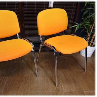 Ｃ29 会議用 ミーティング用 スタッキングチェア4脚セットの画像