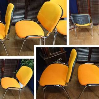 Ｃ29 会議用 ミーティング用 スタッキングチェア4脚セットの画像