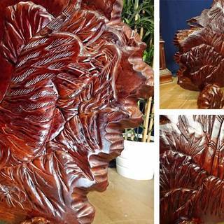 Ｃ34 竹林 虎 図柄 厚み5㎝ 衝立の画像