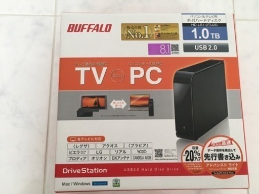 BAFFALO 1TB ハードディスク HDD