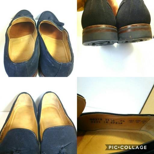 Berwick タッセルローファー 25.5cm ネイビー