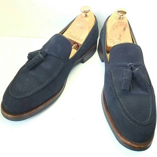 Berwick タッセルローファー 25.5cm ネイビー