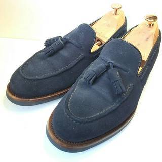 Berwick タッセルローファー 25.5cm ネイビーの画像