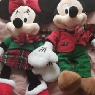 ミッキー&ミニーのぬいぐるみ