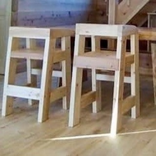 無垢材使用 キッズチェア作成します。 オーダー可能