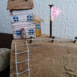 売り切れました。流木ミニチュアhouse・No.13