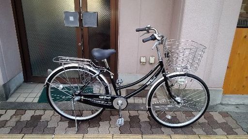 PUNC Tough 26吋ファミリーサイクル 内装3段/LEDオート/ブラックxシルバー