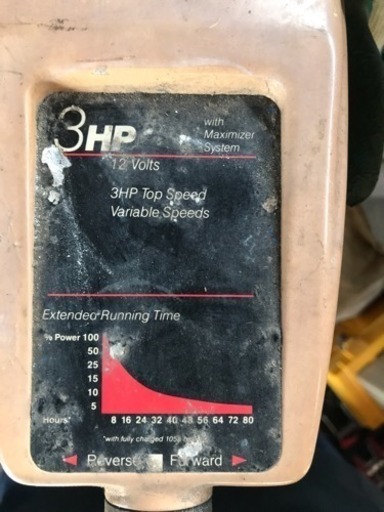 バッテリー船外機3HP12ボルト「値下げいたします。」