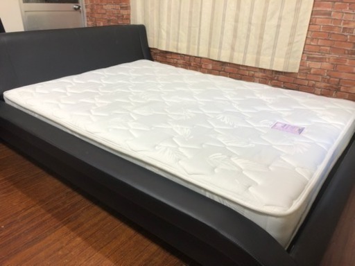 【送料無料】【USED】ダブルサイズベッド マットレスセット