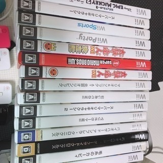 【Wii】本体＋付属品＋ソフト15本 set！の画像