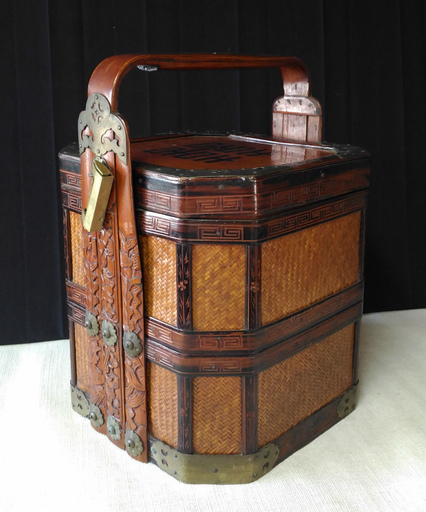 提籃 テイラン 煎茶道具 茶道具 籠 中国古玩 唐物 a657