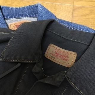 リーバイス レディース Gジャン ブラックデニム ストーンウォッシュの画像