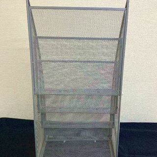 マガジンラック マガジンスタンド アイアン 4段 29.5×23×高さ60cm JM2184)【取りに来られる方限定】の画像