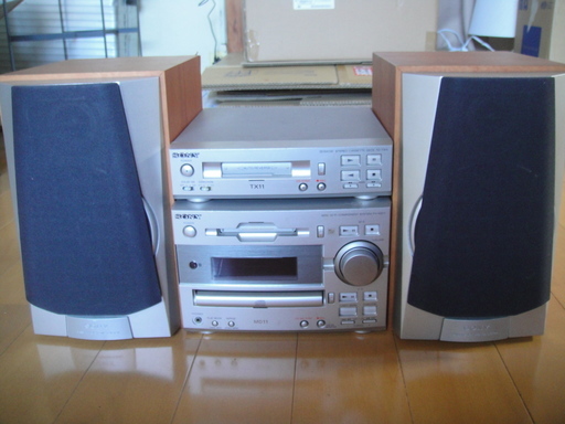 SONY  　MD・CD　カセットコンポ　　動作未確認　ジャンク
