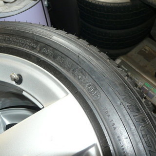 【純正戻しなどに】 ●メルセデスベンツ SLK ●ミシュラン F/205/55/16 R/225/50/16 ●ベンツ純正アルミホイール ●4本セット ●センターキャップ付 の画像