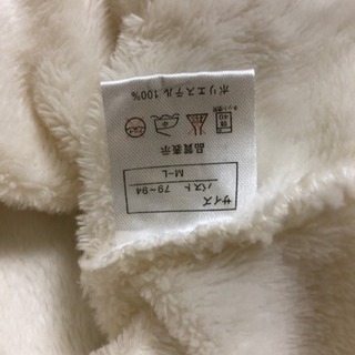 白のふわふわフリースの画像