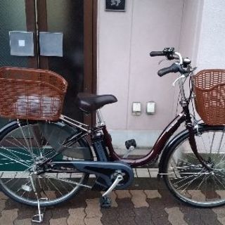 YAMAHA PAS Nature 26吋電動アシスト自転車(5.0Ahバッテリー＋充電器＋スペアー2本付き)ブラウン