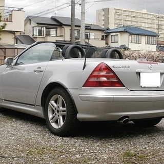 爽快加速♪上質車!!R170後期SLK230コンプレッサー/社外HID/HID風Fフォグ/黒革/シートヒーター/電動オープン/ETC/6連CD/検ロング32.5.23!!の画像