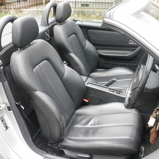 爽快加速♪上質車!!R170後期SLK230コンプレッサー/社外HID/HID風Fフォグ/黒革/シートヒーター/電動オープン/ETC/6連CD/検ロング32.5.23!!の画像