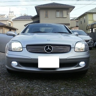 爽快加速♪上質車!!R170後期SLK230コンプレッサー/社外HID/HID風Fフォグ/黒革/シートヒーター/電動オープン/ETC/6連CD/検ロング32.5.23!!の画像