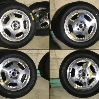 00015■日産 エルグランド CBA-NE51 社外アルミホイール＋サマータイヤ ４本の画像