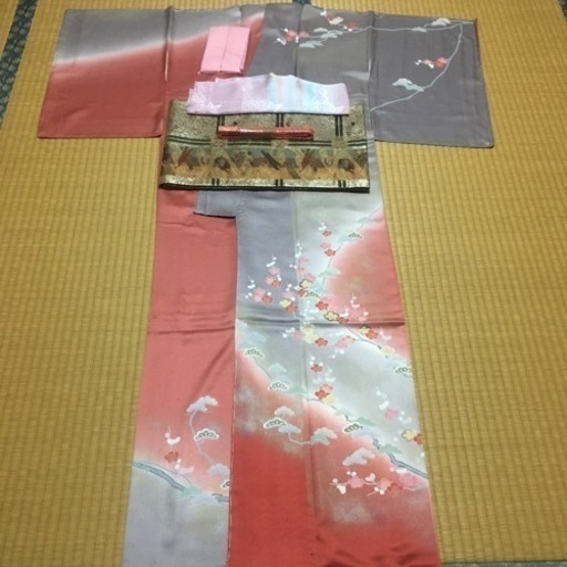 訪問着  美品 しつけ糸付き  フルセット