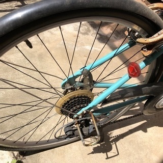 26 inch shimano 6段ギア シティサイクル 5年ものの画像