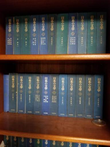 日本の文学　世界の文学など　書棚付き