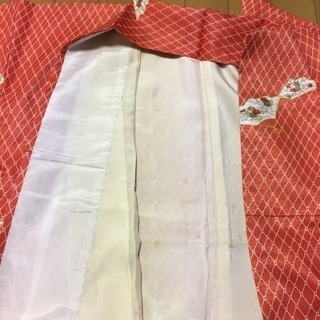 薄赤光沢ある着物/k04 paypayの画像