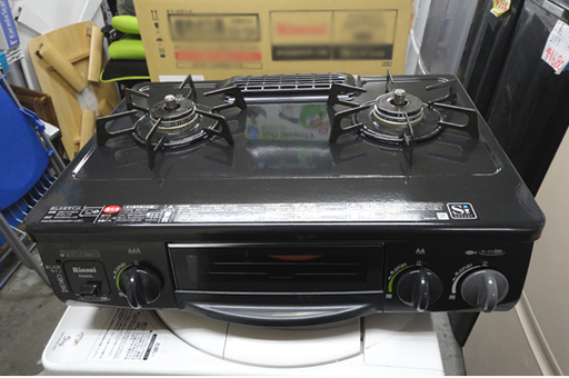 リンナイ LPガス ガステーブル 2014年製 幅56cm 左強火 RT31NHS-L ガスコンロ 札幌市 白石区 東札幌