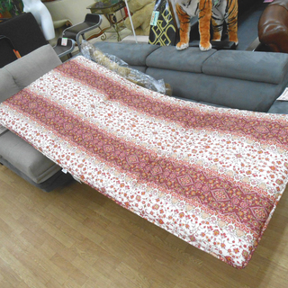未使用 京都西川 敷ふとん 100cm×210cm 花柄 布団 ...