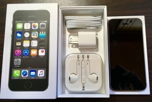 【未使用】 iPhone 5s Space Gray 16GB au