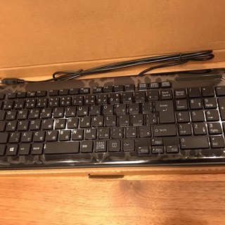 🔴300円【新品・未使用】USB2.0接続 102日本語キーボード（Windows用 シンプル）の画像