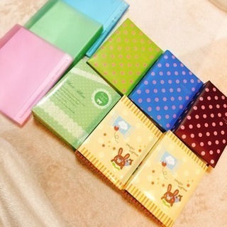 ハガキ入れ６冊＋写真ファイル３冊